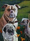 California Paintings - California Beauties by Unknown Artist